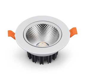 LED inbouwspot Dimbaar - 7W vervangt 70W - 2700K warm wit licht - Kantelbaar