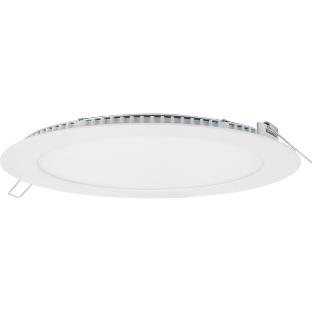 LED Dimbare inbouwspot rond aluminium - 12W vervangt 100W - zaagmaat 160mm - buitenmaat 170mm - 4000K helder wit licht LED Dimbare inbouwspot rond aluminium - 12W vervangt 100W - zaagmaat 160mm - buitenmaat 170mm - 4000K helder wit licht