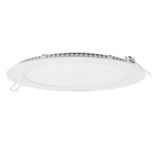 LED Dimbare inbouwspot rond aluminium - 12W vervangt 100W - zaagmaat 155mm - buitenmaat 170mm - 4000K helder wit licht