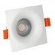 Spectrum voor de installateur LED GU10 inbouwspot wit vierkant - Enkelvoudig voor 1 LED GU10 spot