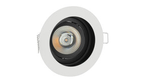 Spectrum voor de installateur LED GU10 inbouwspot wit rond - Enkelvoudig voor 1 LED GU10 spot - Kantelbaar