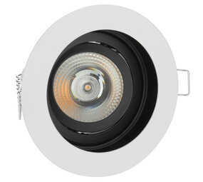 Spectrum voor de installateur LED GU10 inbouwspot wit rond - Enkelvoudig voor 1 LED GU10 spot - Kantelbaar