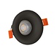 Spectrum voor de installateur LED GU10 inbouwspot rond zwart - zaagmaat 74mm - incl. GU10 fitting met montagebeugel