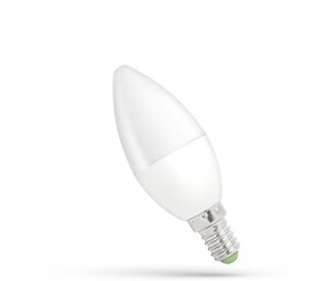 Spectrum voor de installateur LED kaarslamp E14 C37 - 6W vervangt 46W - 6000K daglicht wit
