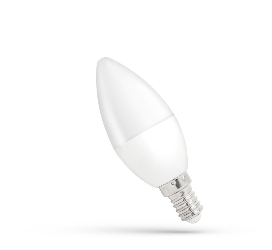 LED kaarslamp E14 C37 - 4W vervangt 29W - 6000K daglicht wit