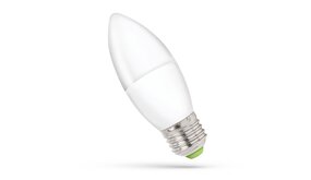 Spectrum voor de installateur LED lamp E27 - C37 - 6W vervangt 47W - 6000K daglicht wit