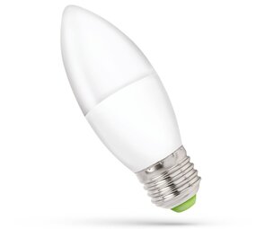 Spectrum voor de installateur LED lamp E27 - C37 - 6W vervangt 47W - 6000K daglicht wit