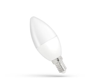 Spectrum voor de installateur LED lamp E14 - C38 - 8W vervangt 80W - 6000K daglicht wit