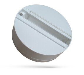 Spectrum voor de installateur 3-Fase Spanningsrail toebehoren | MONOPOINT - Begin Voeding voor enkele Railspot - Wit - Geschikt voor Branta spot