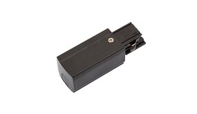 Spectrum voor de installateur 3-Fase Spanningsrail toebehoren | Beginvoeding - Links met trekontlasting - Zwart