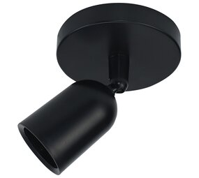 Spectrum voor de installateur Plafondspot Solis zwart - GU10 aansluiting - 360Â¡ draaibaar