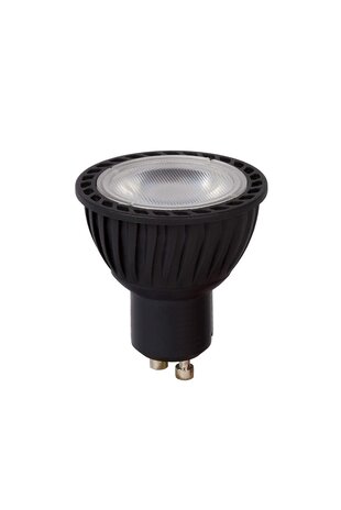 Lucide LED spot dimbaar - GU10 zwart - 5W 470Lm  - 3000K 830 Warm wit  - Vervangt 30W Lucide LED spot dimbaar - GU10 zwart - 5W 470Lm  - 3000K 830 Warm wit  - Vervangt 30W