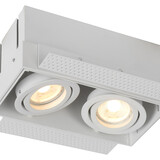 Lucide LED inbouwspot wit TRIMLESS - 2x GU10 fitting - 230V max. 2x 50W
