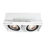 Lucide LED Inbouwspot TRIMLESS - 2*GU10 AR111 - excl. LED spot - Wit