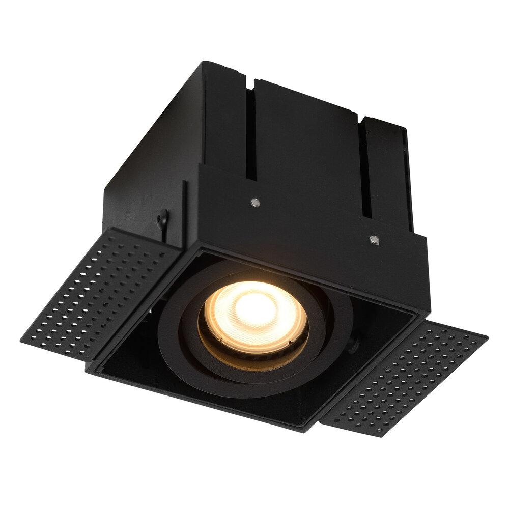 Lucide LED inbouwspot zwart TRIMLESS - 1x GU10 fitting - 230V max. 50W Lucide LED inbouwspot zwart TRIMLESS - 1x GU10 fitting - 230V max. 50W