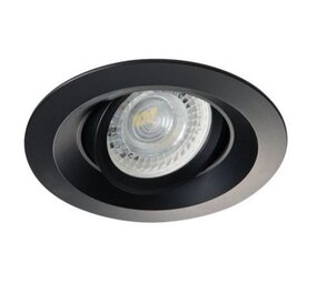Kanlux LED inbouwspot Colie mat zwart - Zaagmaat 75mm - verdiept