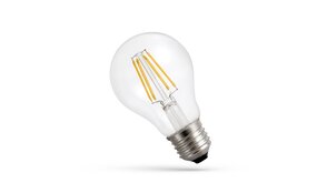 Spectrum voor de installateur: Betaalbare kwaliteit en veelzijdige LED-oplossingen LED filament lamp - niet dimbaar - E27 A60 - 6W vervangt 70W - 4000K helder wit licht