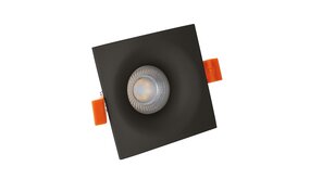 Spectrum LED GU10 inbouwspot vierkant zwart - zaagmaat 74mm - incl. GU10 fitting met montagebeugel Spectrum LED GU10 inbouwspot vierkant zwart - zaagmaat 74mm - incl. GU10 fitting met montagebeugel