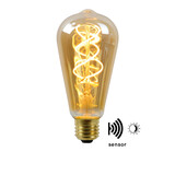 Lucide LED FIlament lamp TWILIGHT met schemersensor - E27 ST64 4W 2200K