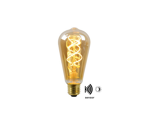 LED FIlament lamp TWILIGHT met schemersensor - E27 ST64 4W 2200K
