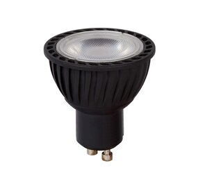 Lucide LED Spot GU10 -  Zwart - 5W 320Lm - DTW 2200K - 3000K  922-930 Dim To Warm | CRI95 - Dimtone Dimbaar - vervangt 30W