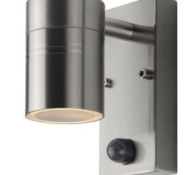 Lucide LED Wandlamp ARNE mat chrome - 5W 2700K  - incl. bewegingssensor