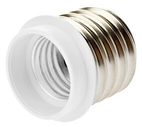 Verloopfitting E40 naar E27 wit max. 20W
