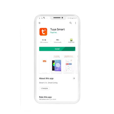 WiFi LED plafonnire - 20W RGB- Bediening met de App