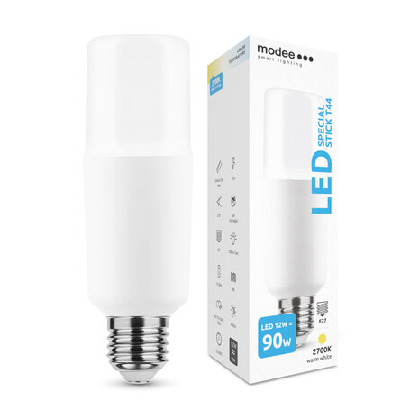LED lamp Stick - E27 T44 - 12W vervangt 90W - 2700K warm wit licht LED lamp Stick - E27 T44 - 12W vervangt 90W - 2700K warm wit licht