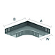 Kabelbaan bocht stuk 90 graden - Schroefbaar - geschikt voor 150mm x 60MM Kabelbaan Kabelbaan bocht stuk 90 graden - Schroefbaar - geschikt voor 150mm x 60MM Kabelbaan
