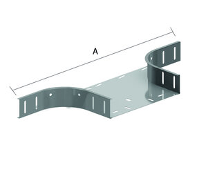 Kabelbaan aftakstuk - Schroefbaar - geschikt voor 150mm x 60MM