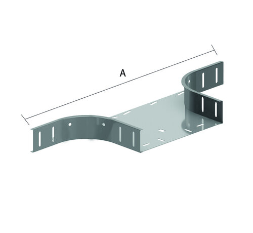 Kabelbaan aftakstuk - Schroefbaar - geschikt voor 150mm x 60MM