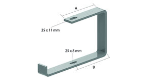 Kabelbaan montagebeugel voor draadstang 130-150 - geschikt voor 150mm x 60MM kabelbaan Kabelbaan montagebeugel voor draadstang 130-150 - geschikt voor 150mm x 60MM kabelbaan