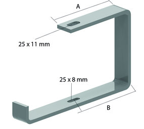 Kabelbaan montagebeugel voor draadstang 130-150 - geschikt voor 150mm x 60MM kabelbaan