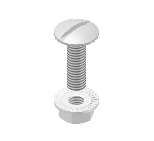 Kabelbaan Borgschroef en moer VM6.10 - SET - 100 stuks - geschikt voor 150mm x 60MM kabelbaan