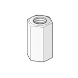 Kabelbaan Moer VM10 voor draadstang - SET - 100 stuks- geschikt voor 150mm x 60MM kabelbaan