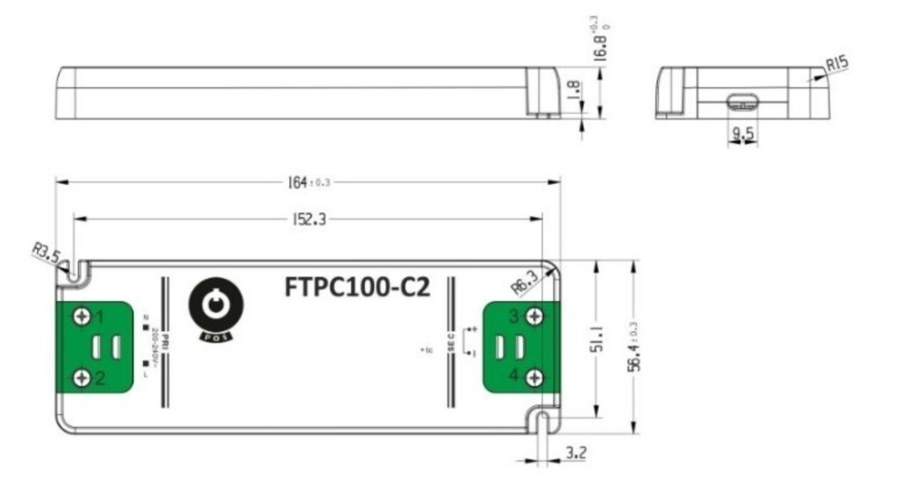 LED voedingsadapter - 24V 100W 4.17A - IP20
