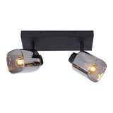 Lucide LED E14 Plafondspot ALION zwart - Dubbelvoudig voor 2 LED E14 spots