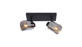 Lucide LED E14 Plafondspot ALION zwart - Dubbelvoudig voor 2 LED E14 spots