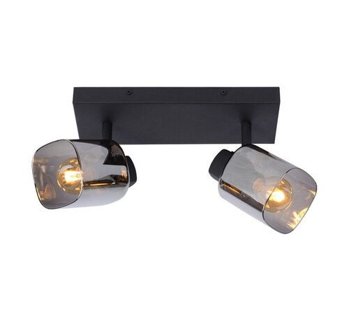 LED E14 Plafondspot ALION zwart - Dubbelvoudig voor 2 LED E14 spots