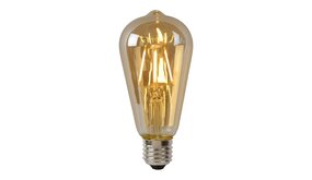 Lucide LED Filament lamp dimbaar - E27 ST64 5W 2700K - Amber Lucide LED Filament lamp dimbaar - E27 ST64 5W 2700K - Amber