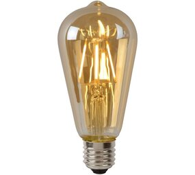 Lucide LED Filament lamp dimbaar - E27 ST64 5W 2700K - Amber