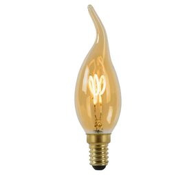 Lucide LED Filament lamp dimbaar - E14 CT35 3W 2200K - Amber