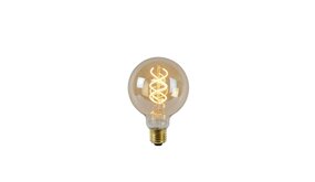 Lucide LED Filament lamp dimbaar - E27 G95 4,9W 2200K - Amber Lucide LED Filament lamp dimbaar - E27 G95 4,9W 2200K - Amber