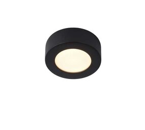 Lucide LED plafonnire Badkamer BRICE-LED - Â¯ 11,7 cm - Dimbaar - 1x8W - 3000K - IP44 - Zwart