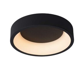 Lucide LED Plafondlamp TALOWE zwart rond - 22W 3000K - dimbaar
