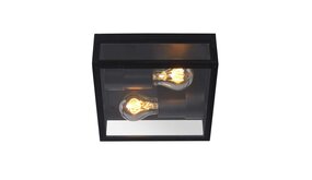 Lucide LED plafonnire Buiten DUKAN - E27 fitting - IP65 - Zwart