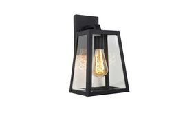Lucide LED Wandlamp Buiten MATSLOT - E27 fitting - IP23 - Zwart Lucide LED Wandlamp Buiten MATSLOT - E27 fitting - IP23 - Zwart