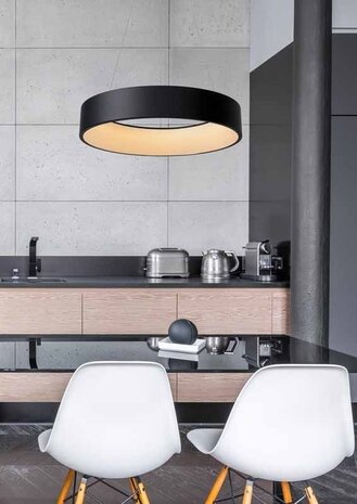 Lucide LED Hanglamp TALOWE zwart rond - 42W 3000K - dimbaar Lucide LED Hanglamp TALOWE zwart rond - 42W 3000K - dimbaar