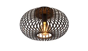 Lucide LED Plafondlamp MANUELA zwart - 1x E27 fitting
